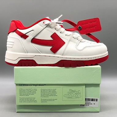 [OFF-WHITE] 오프화이트 아웃 오브 오피스 레더 스니커즈 남녀공용