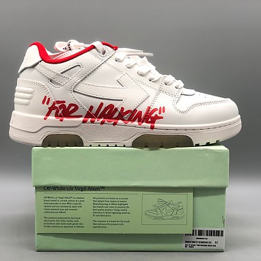 [OFF-WHITE] 오프화이트 아웃 오브 오피스 레더 스니커즈 남녀공용