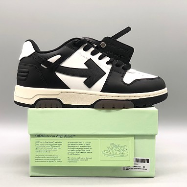 [OFF-WHITE] 오프화이트 아웃 오브 오피스 레더 스니커즈 남녀공용