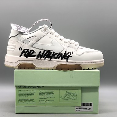 [OFF-WHITE] 오프화이트 아웃 오브 오피스 레더 스니커즈 남녀공용