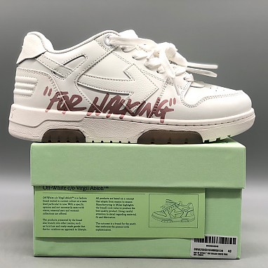 [OFF-WHITE] 오프화이트 아웃 오브 오피스 레더 스니커즈 남녀공용