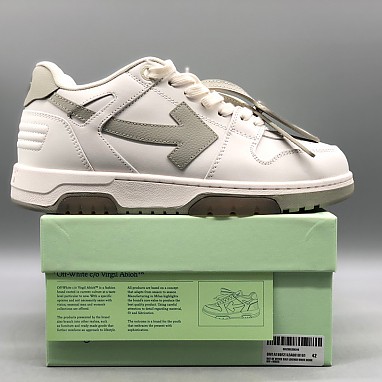 [OFF-WHITE] 오프화이트 아웃 오브 오피스 레더 스니커즈 남녀공용