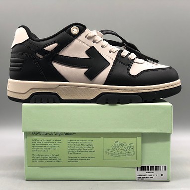 [OFF-WHITE] 오프화이트 아웃 오브 오피스 레더 스니커즈 남녀공용