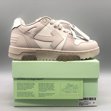 [OFF-WHITE] 오프화이트 아웃 오브 오피스 레더 스니커즈 남녀공용
