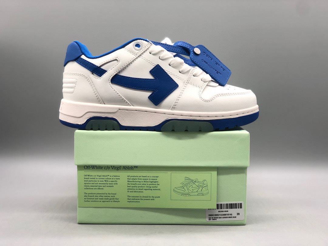 [OFF-WHITE] 오프화이트 아웃 오브 오피스 레더 스니커즈 남녀공용