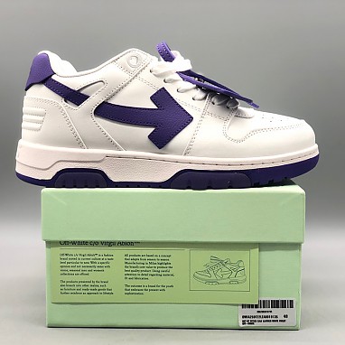 [OFF-WHITE] 오프화이트 아웃 오브 오피스 레더 스니커즈 남녀공용