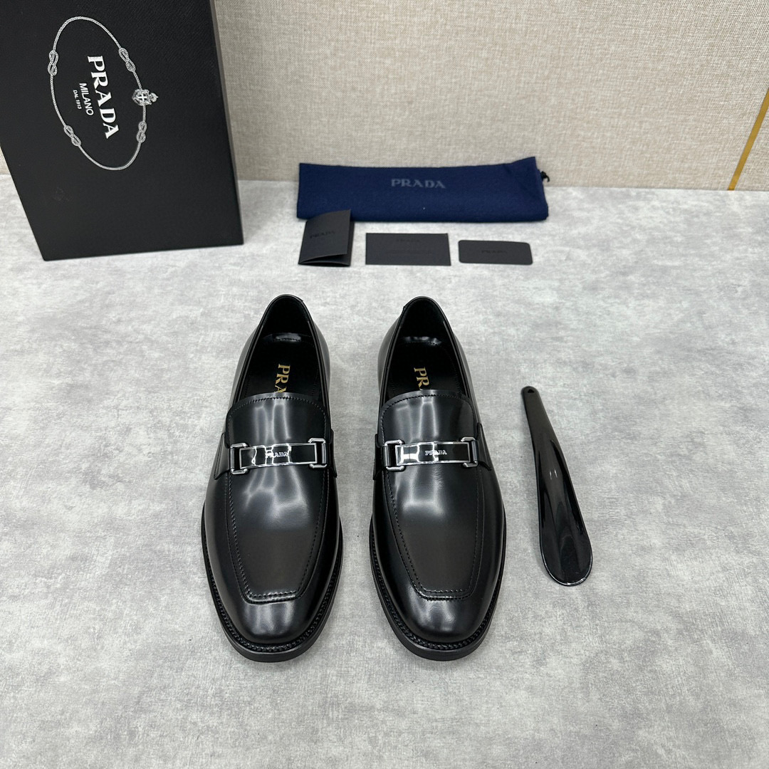 [PRADA] 프라다 사피아노 레더 구두 남성용