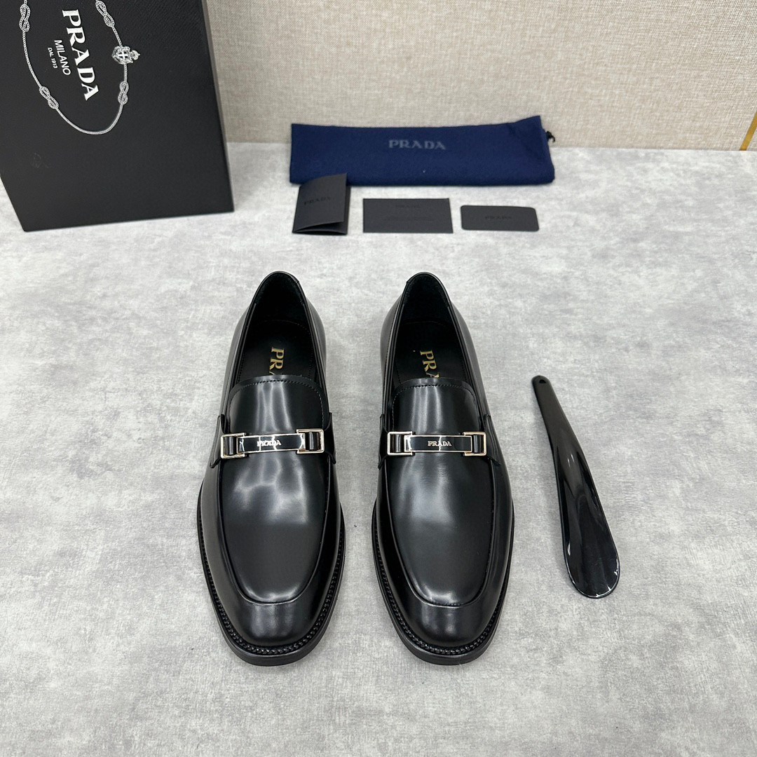 [PRADA] 프라다 사피아노 레더 구두 남성용