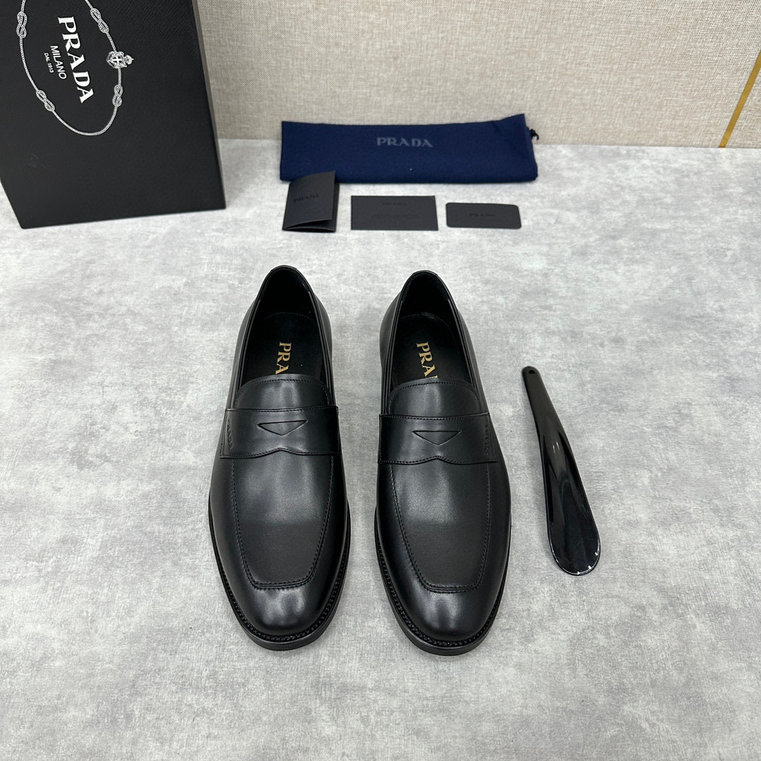 [PRADA] 프라다 사피아노 레더 구두 남성용