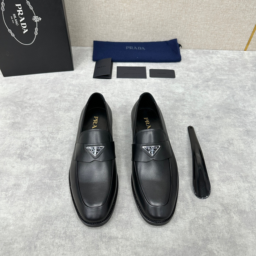 [PRADA] 프라다 사피아노 레더 구두 남성용