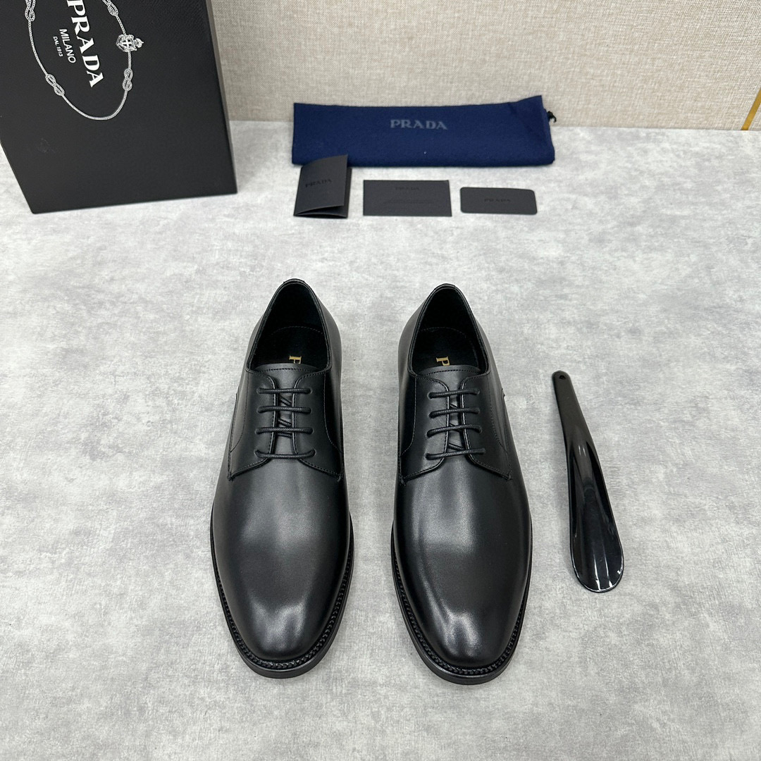 [PRADA] 프라다 사피아노 레더 구두 남성용