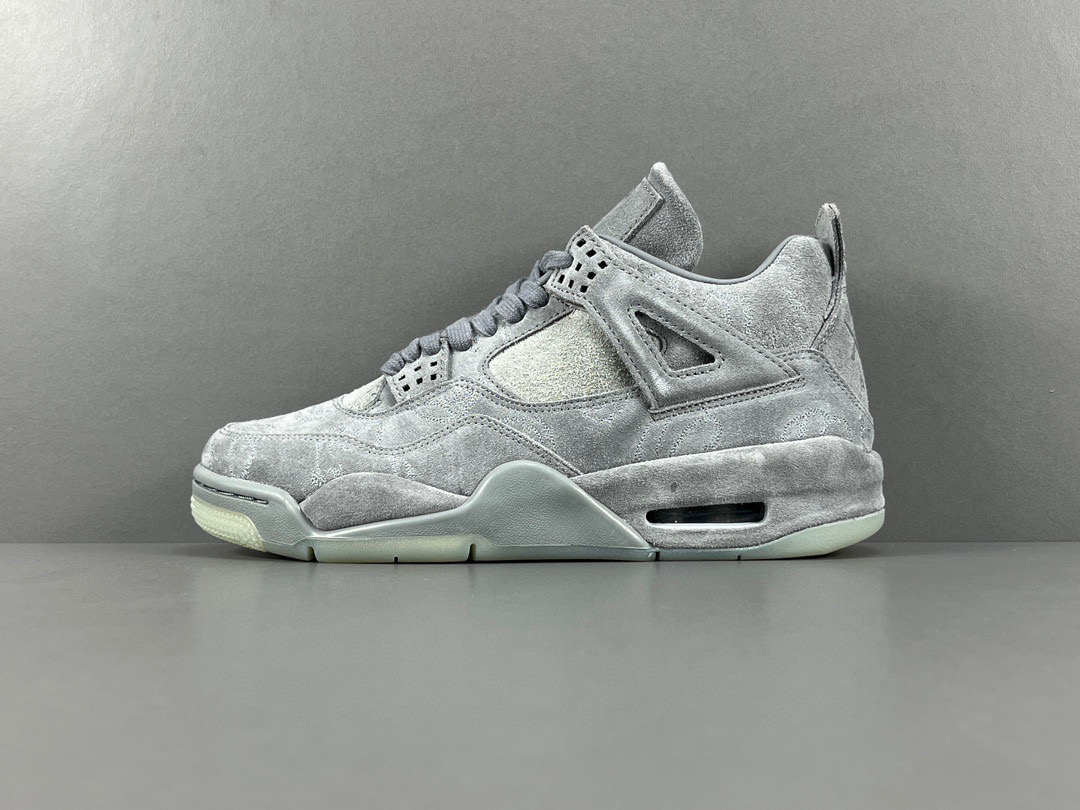 [AIR JORDAN] 에어조던4 레트로 x Kaws 쿨 그레이 930155-003 남성용 (OG공장)