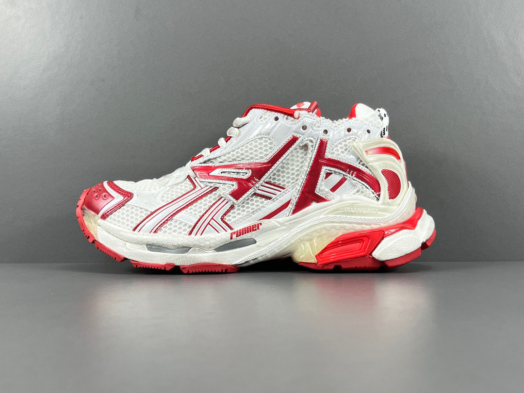 [BALENCIAGA] 발렌시아가 러너 7.0 스니커즈 레드 화이트 남녀공용 (OK공장)