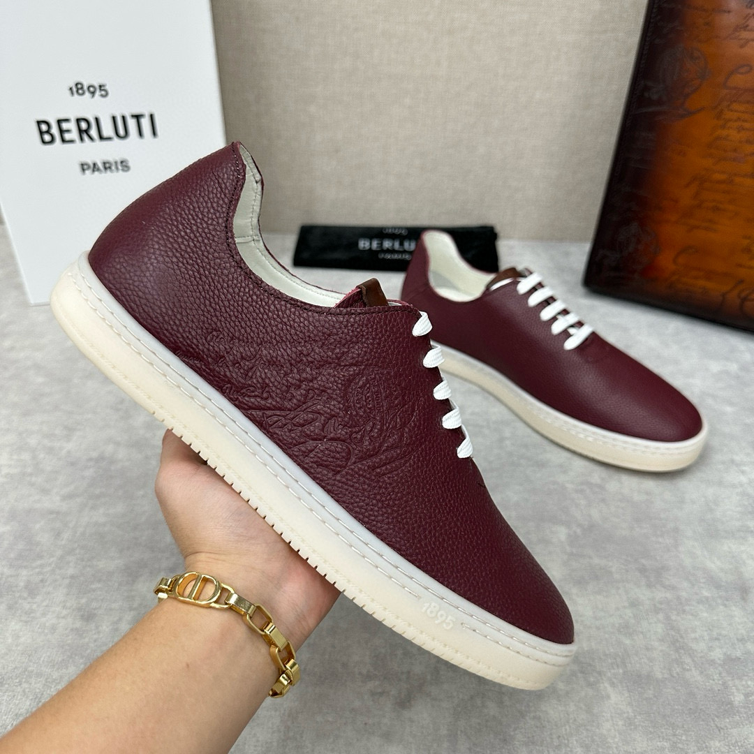 [BERLUTI] 벨루티 Eden 에덴 스크리토 레더 스니커즈 남성용