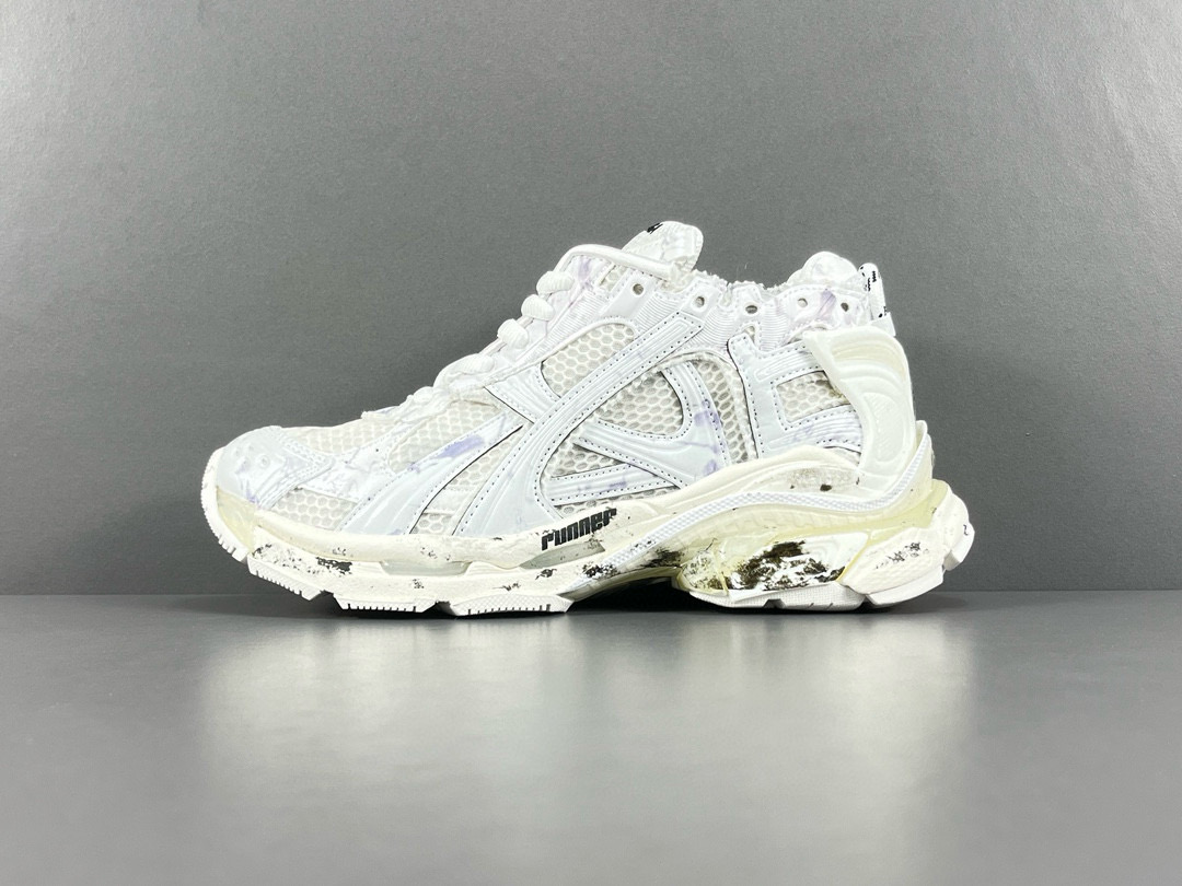 [BALENCIAGA] 발렌시아가 러너 7.0 스니커즈 화이트 메쉬 앤 나일론 남녀공용 (OK공장)