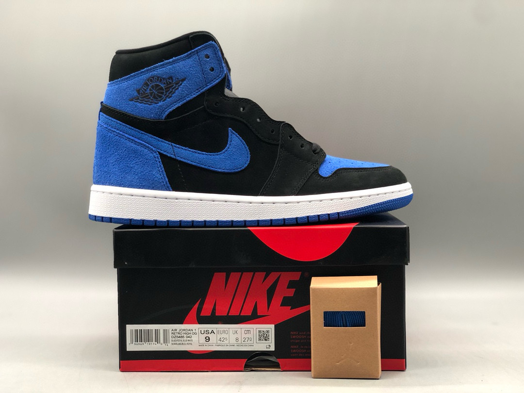 [AIR JORDAN] 에어조던1 하이 OG 로얄 리이매진드 DZ5485-042 남녀공용 (OG공장)