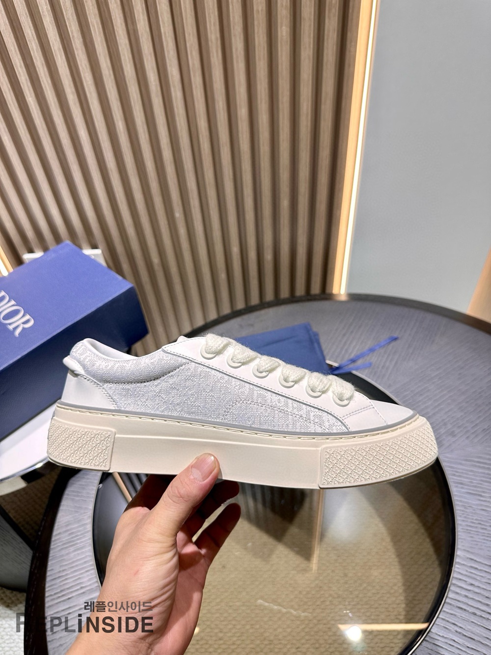 [DIOR] 디올 B33 오블리크 스니커즈 남성용