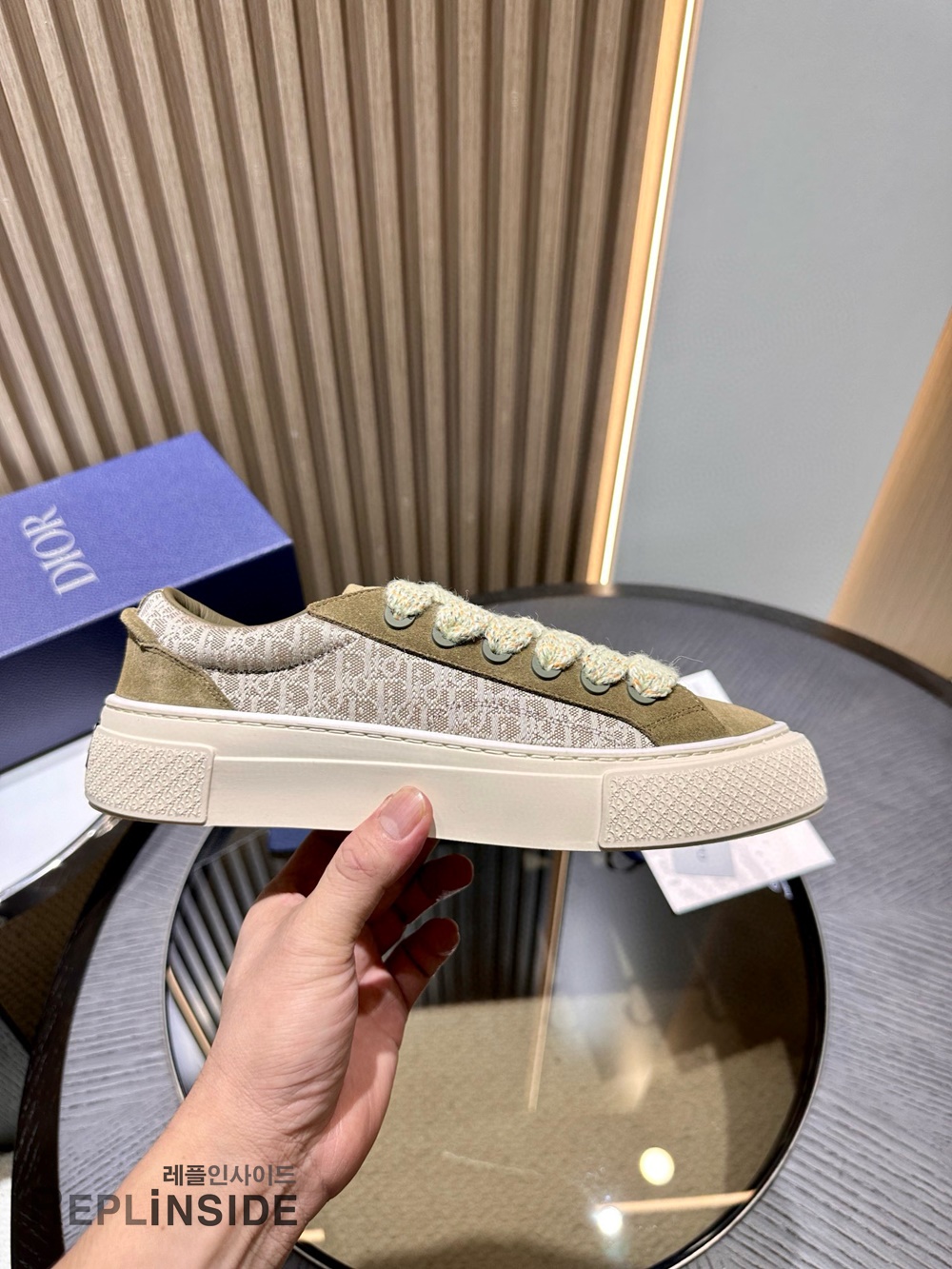 [DIOR] 디올 B33 오블리크 스니커즈 남성용