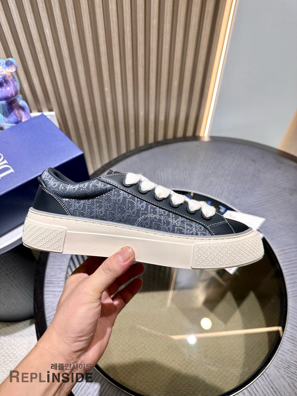 [DIOR] 디올 B33 오블리크 스니커즈 남성용