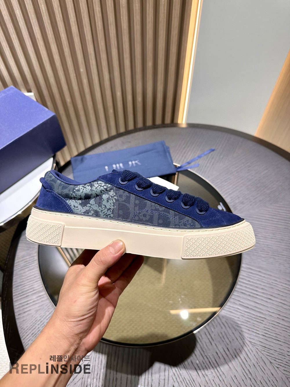 [DIOR] 디올 B33 오블리크 스니커즈 남성용