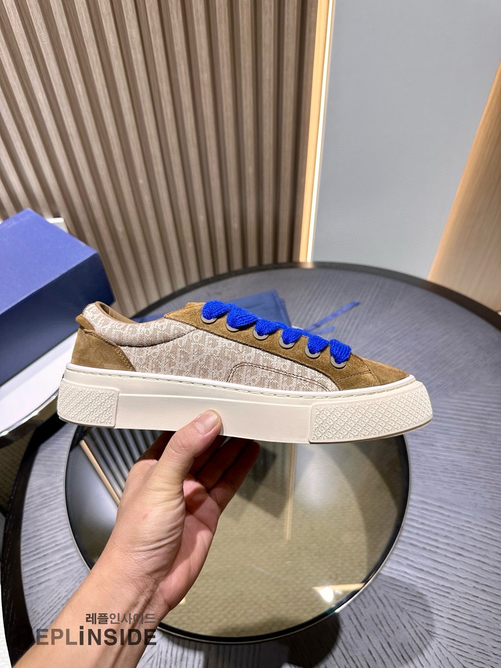 [DIOR] 디올 B33 오블리크 스니커즈 남성용