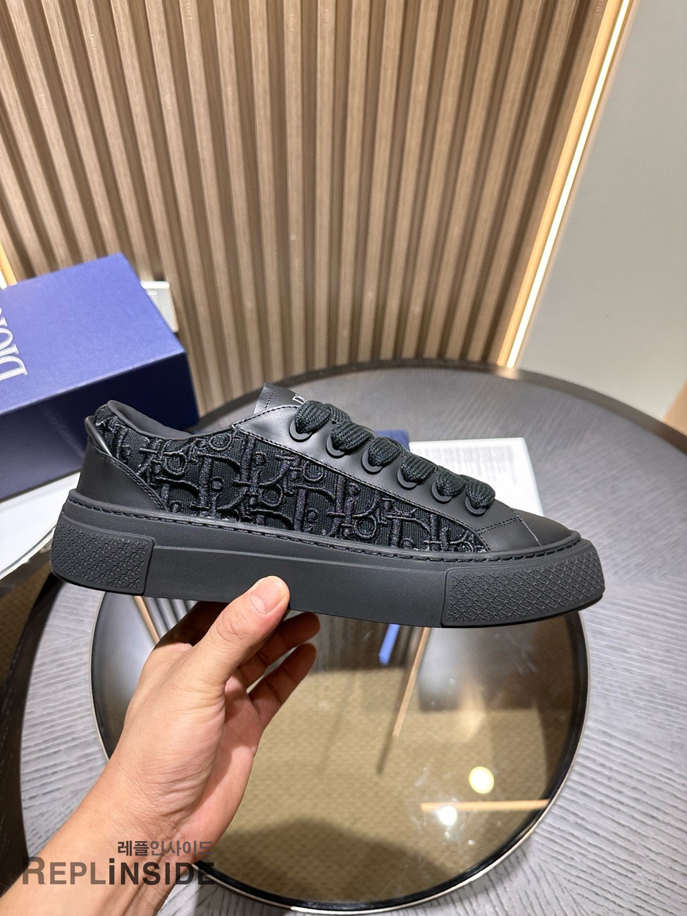 [DIOR] 디올 B33 오블리크 스니커즈 남성용