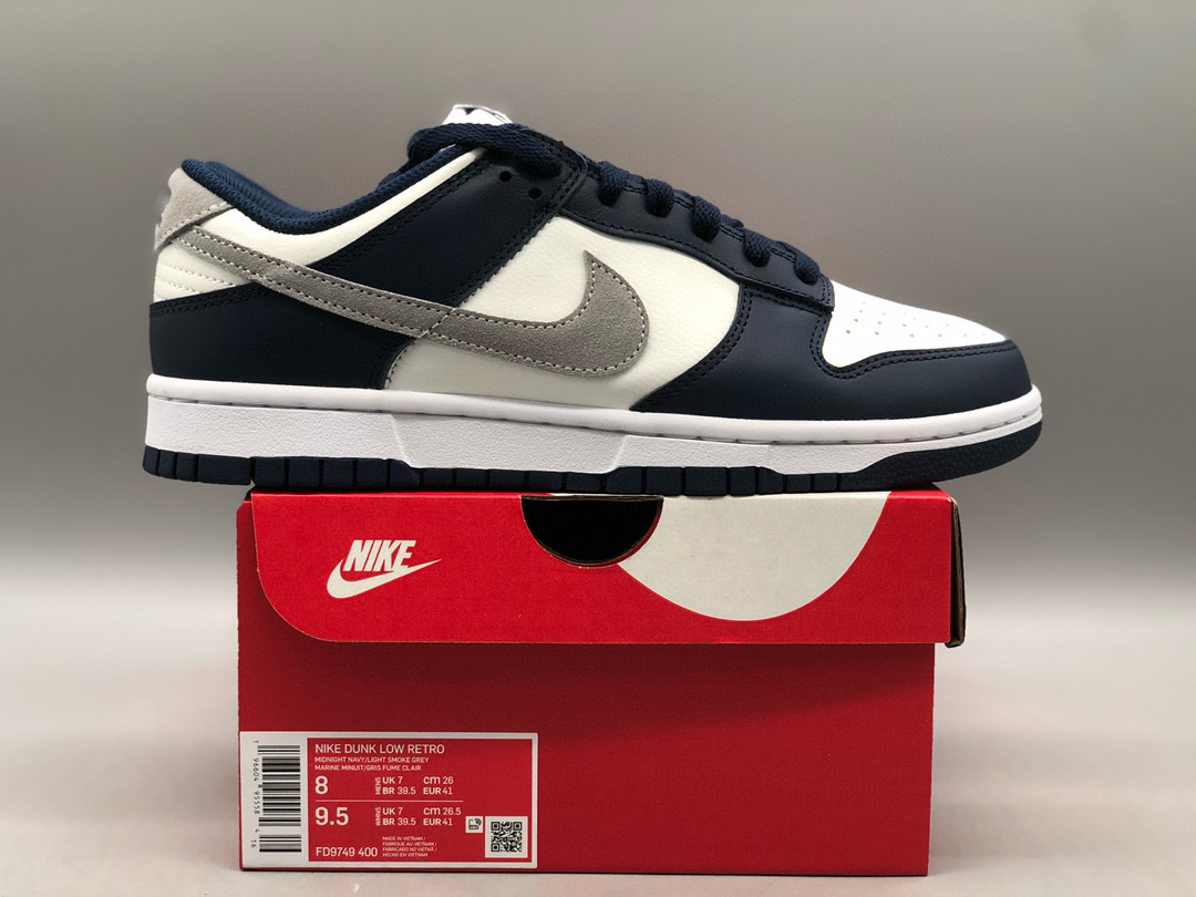[NIKE] 나이키 덩크 로우 미드나잇 네이비 화이트 FD9749-400 남녀공용