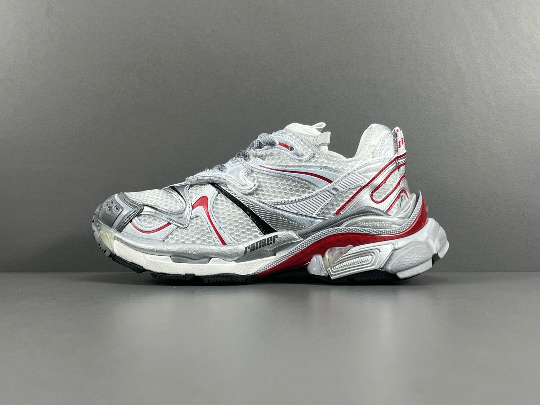 [BALENCIAGA] 발렌시아가 러너 7.0 스니커즈 화이트 그레이 레드 남녀공용 (OK공장)