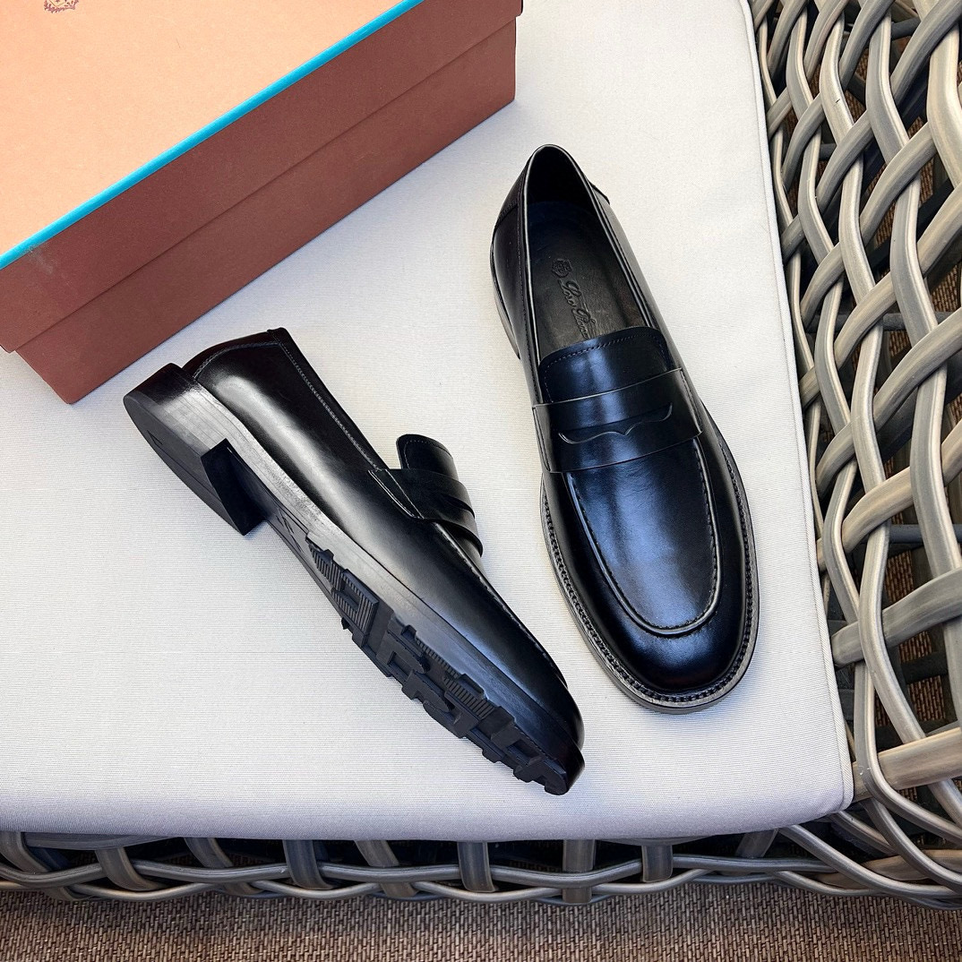 [Loro Piana] 로로피아나 TRAVIS 레더 로퍼 남성용