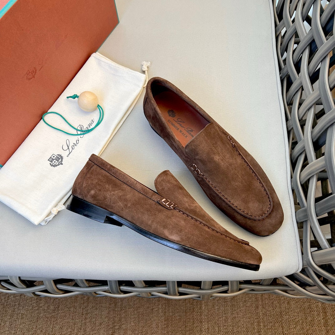 [Loro Piana] 로로피아나 레더 로퍼 남성용