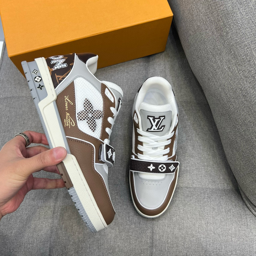 [LOUIS VUITTON] 루이비통 LV 트레이너 모노그램 스니커즈 남성용