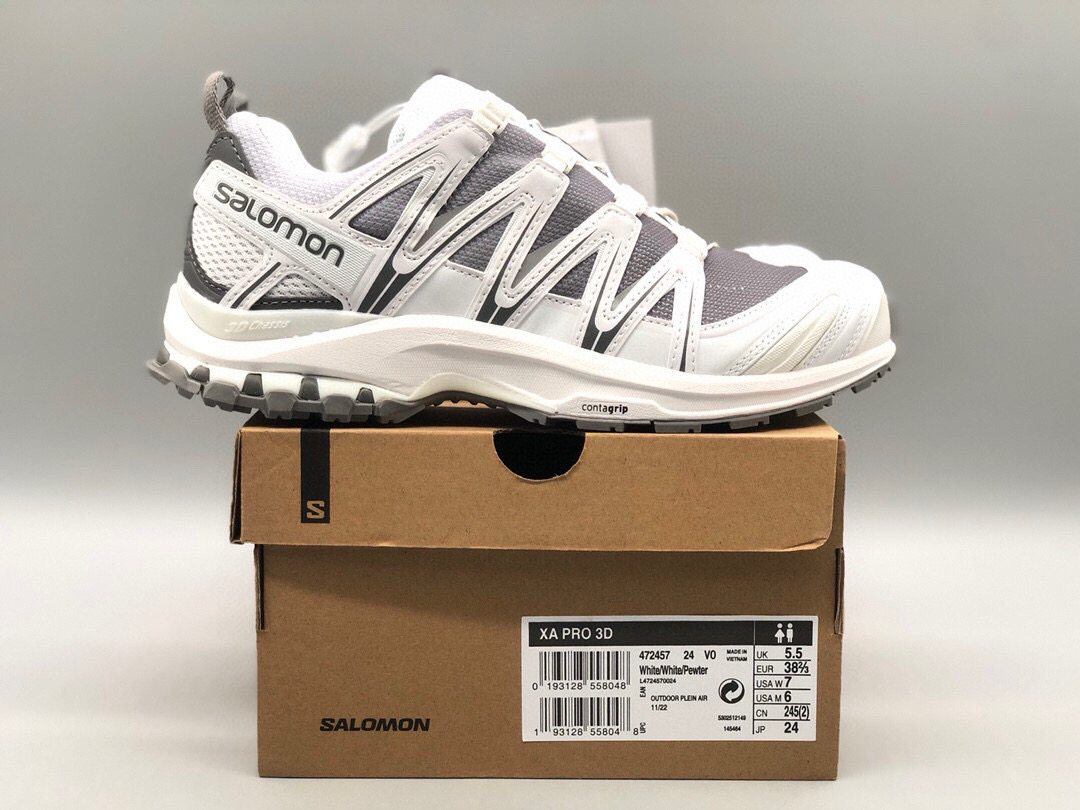 [SALOMON] 살로몬 XA PRO 3D 화이트 그레이 472457 남녀공용 남녀공용