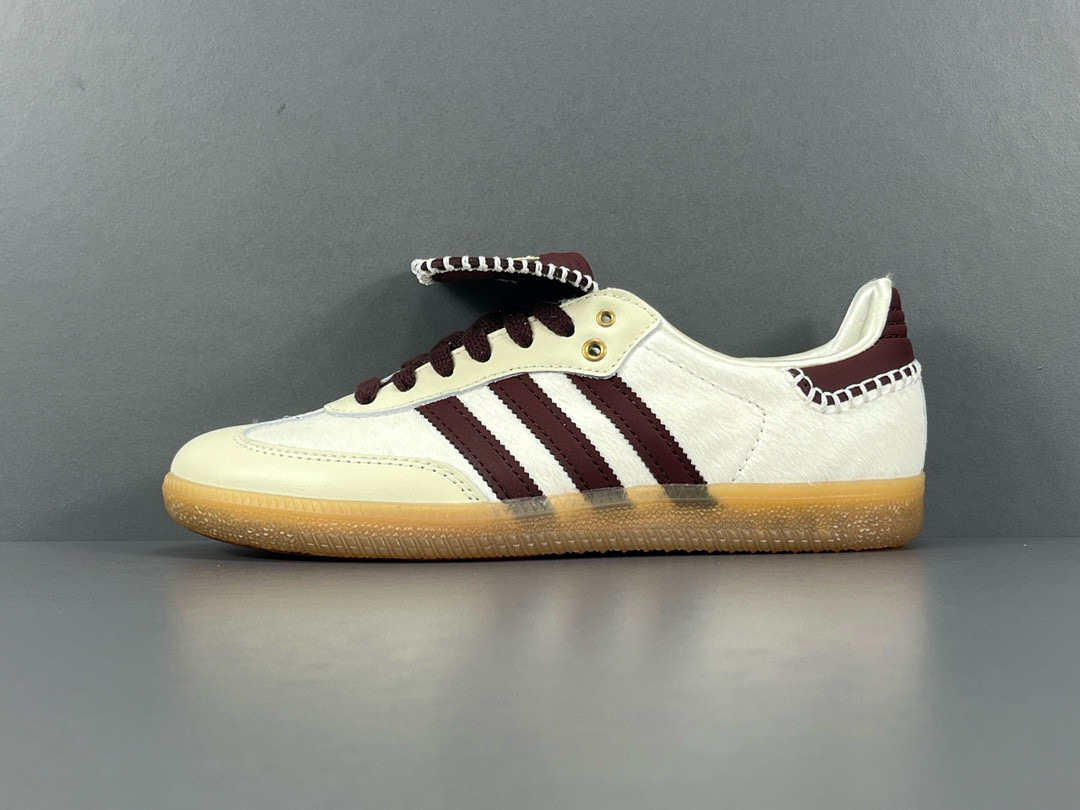 [ADIDAS] 아디다스 x 웨일스 보너 포니 토널 삼바 크림 화이트 미스테리 브라운 IE0586 남녀공용