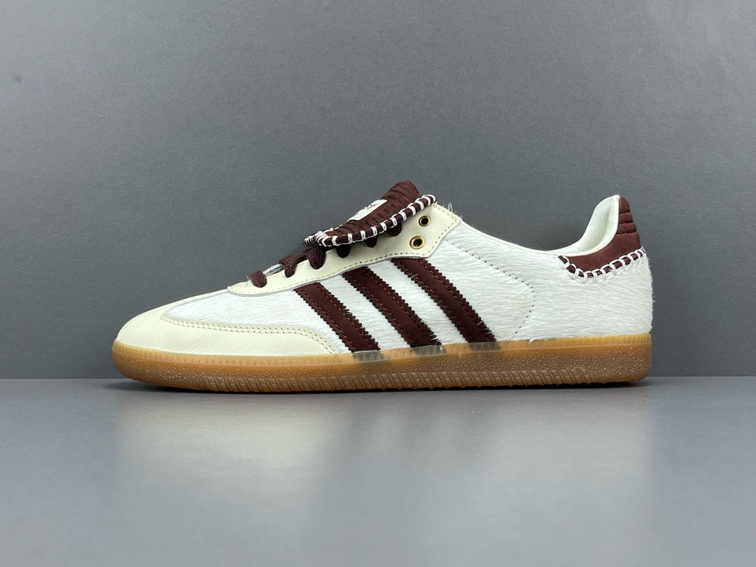 [ADIDAS] 아디다스 x 웨일스 보너 포니 토널 삼바 크림 화이트 미스테리 브라운 IE0586 남녀공용 (PK공장)