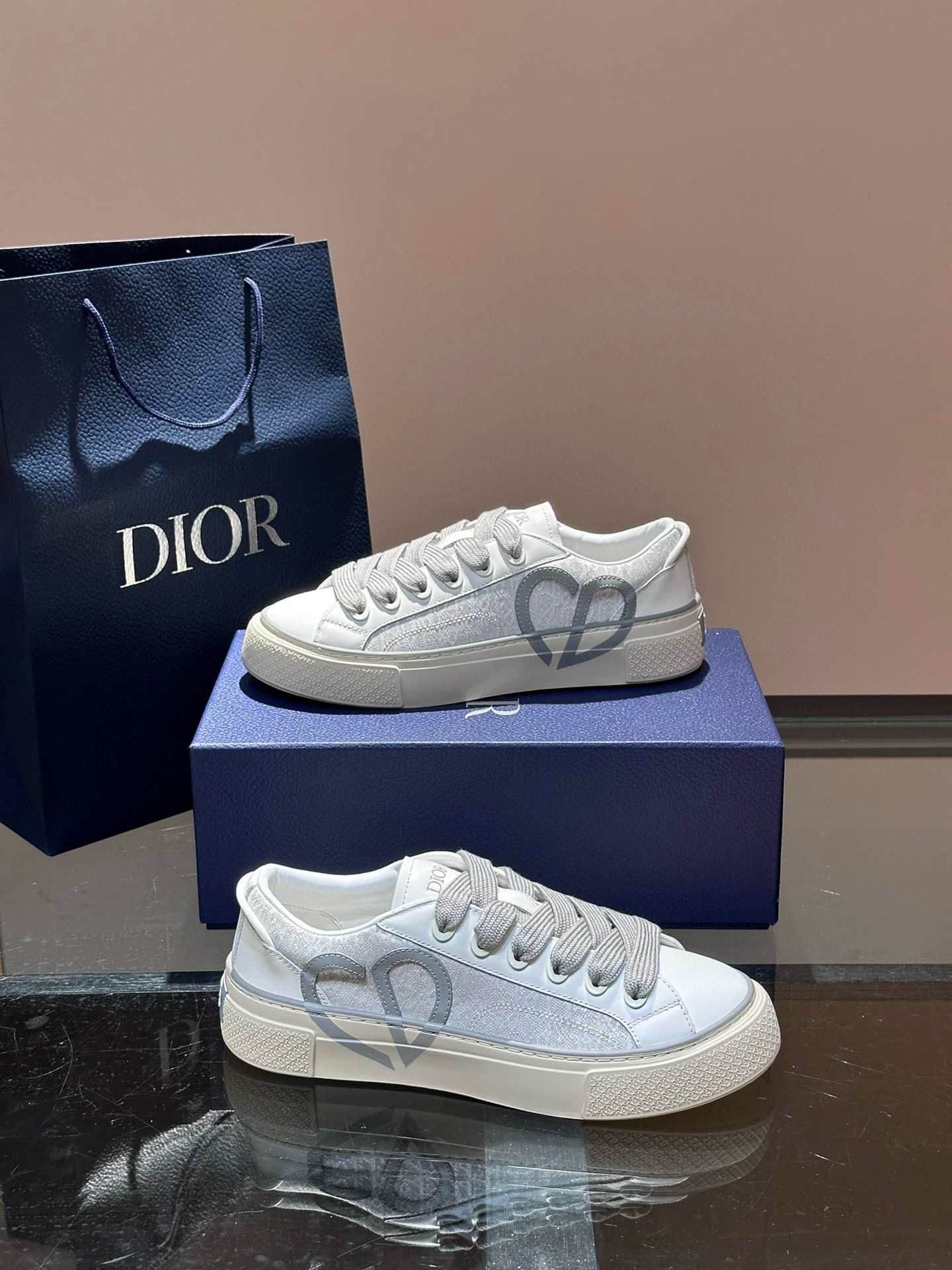 [DIOR] 디올 B33 오블리크 스니커즈 남성용