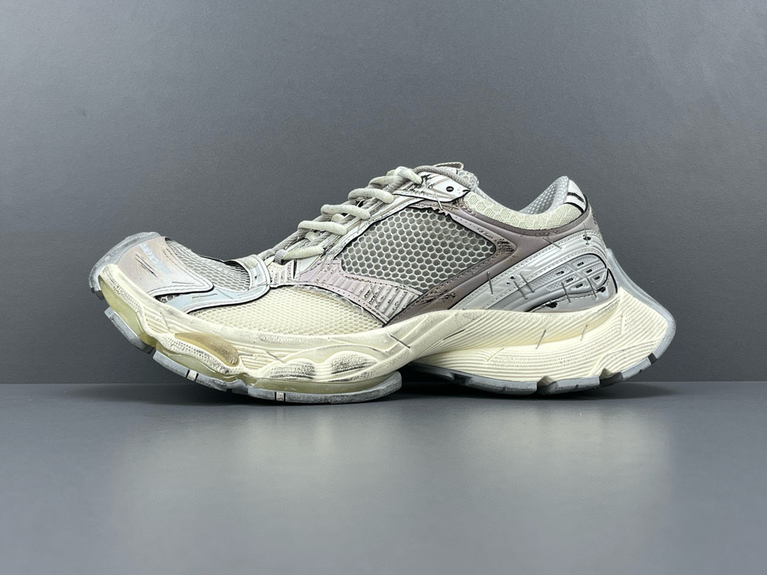 [BALENCIAGA] 발렌시아가 스테이플러 스니커즈 베이지 실버 남녀공용 (PKgod버전)