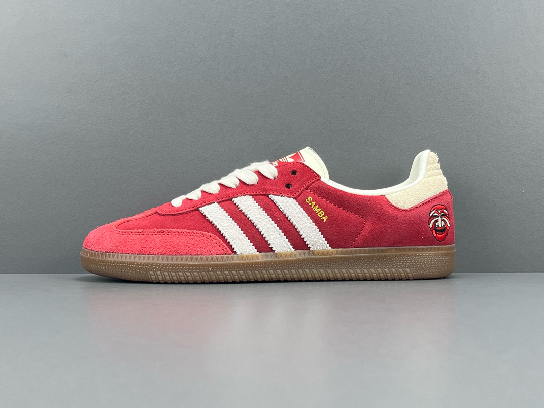 [ADIDAS] 아디다스 삼바 OG 탈 베러 스칼렛 오프 화이트 IG8905 남녀공용