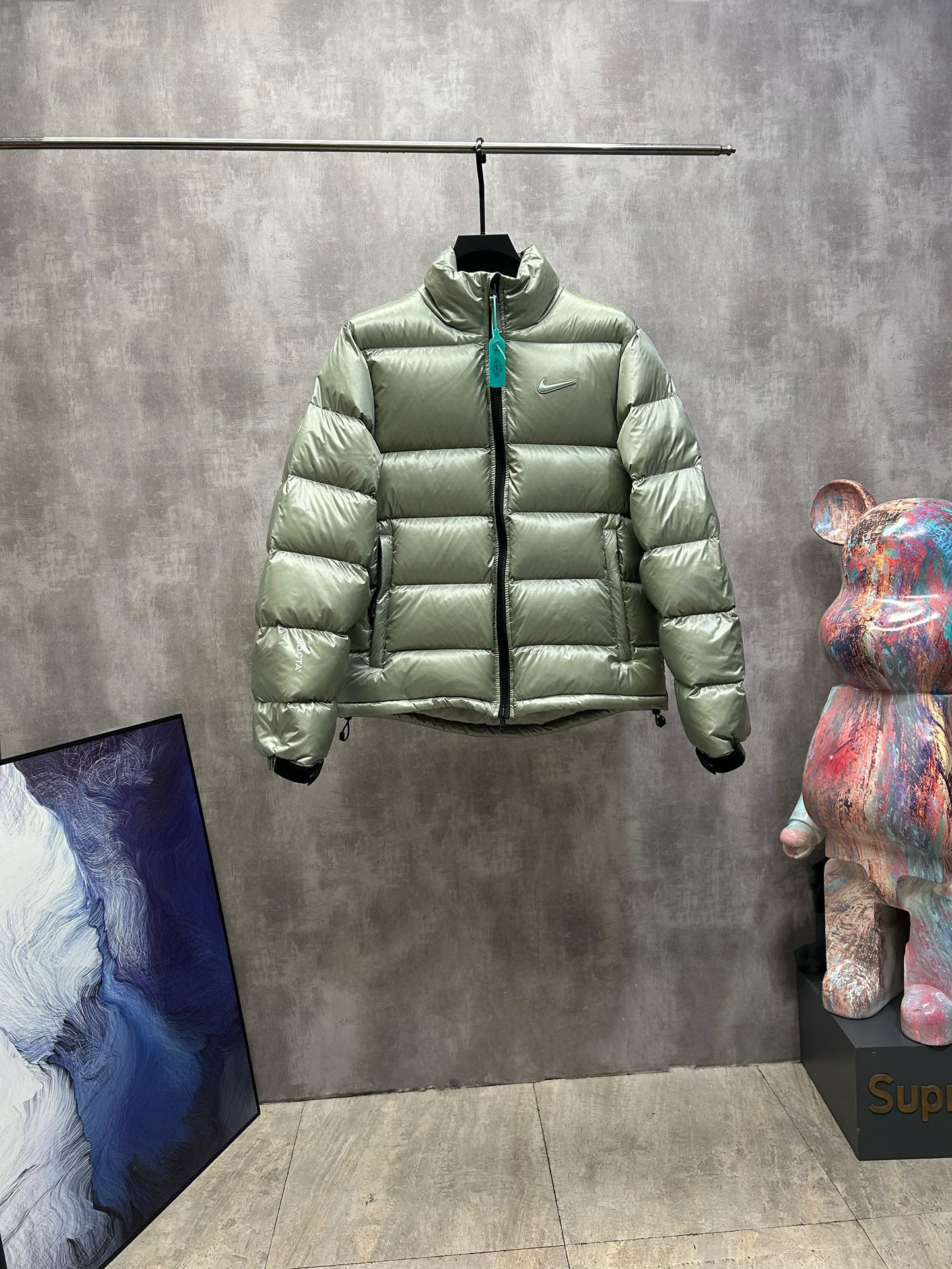 [NIKE] 나이키 x 드레이크 NOCTA 녹타 패딩 선셋 푸퍼 자켓 미카 그린 사이버 남녀공용