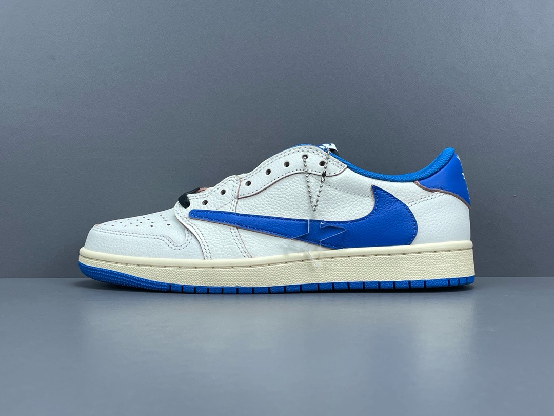 [AIR JORDAN] 트래비스 스캇 x 프라그먼트 x 에어조던1 로우 OG 밀리터리 블루 DM7866-104 남녀공용 (X공장)