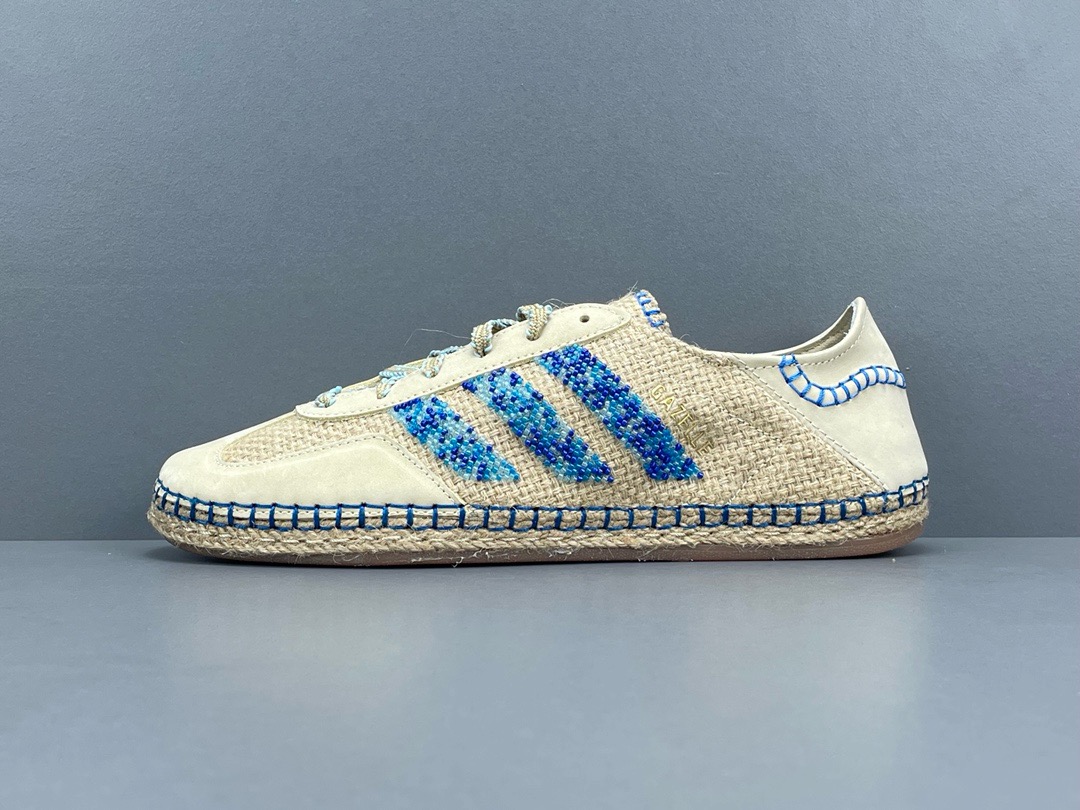 [ADIDAS] 아디다스 x 클랏 가젤 리넨 카키 라이트 블루 IH3641 남녀공용 (PKgod버전)