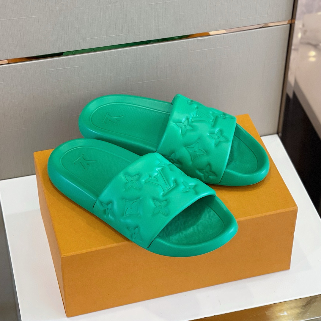 [LOUIS VUITTON] 루이비통 워터프론트 뮬 슬리퍼 남성용
