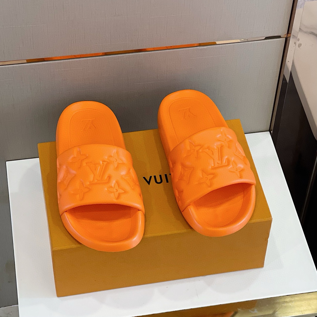 [LOUIS VUITTON] 루이비통 워터프론트 뮬 슬리퍼 남성용