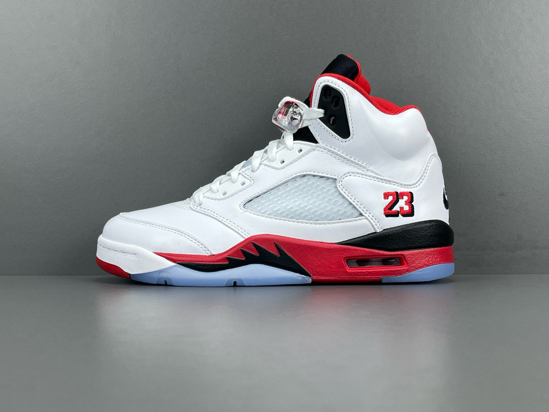 [AIR JORDAN] 에어조던5 파이어 레드 블랙 텅 HQ7978-101 남성용 (PK공장)