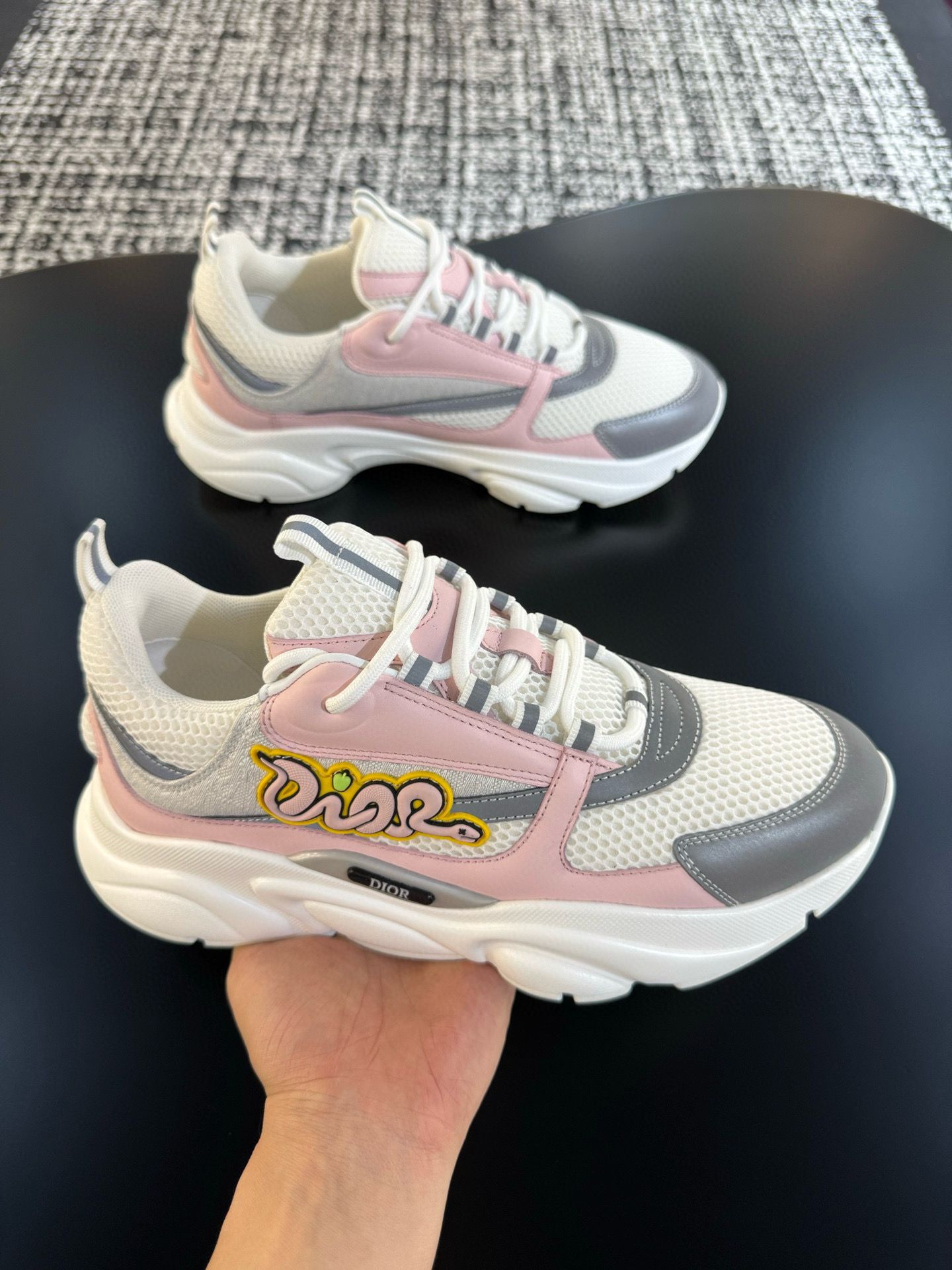 [DIOR] 디올 B22 오블리크 스니커즈 남성용