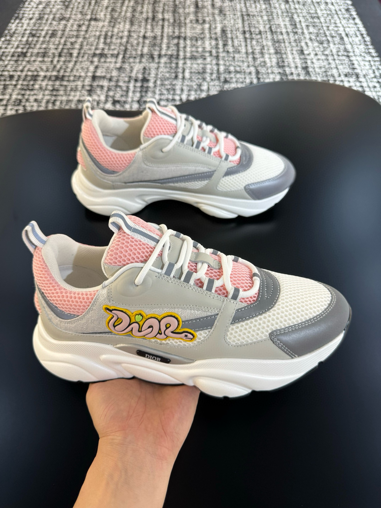 [DIOR] 디올 B22 오블리크 스니커즈 남성용