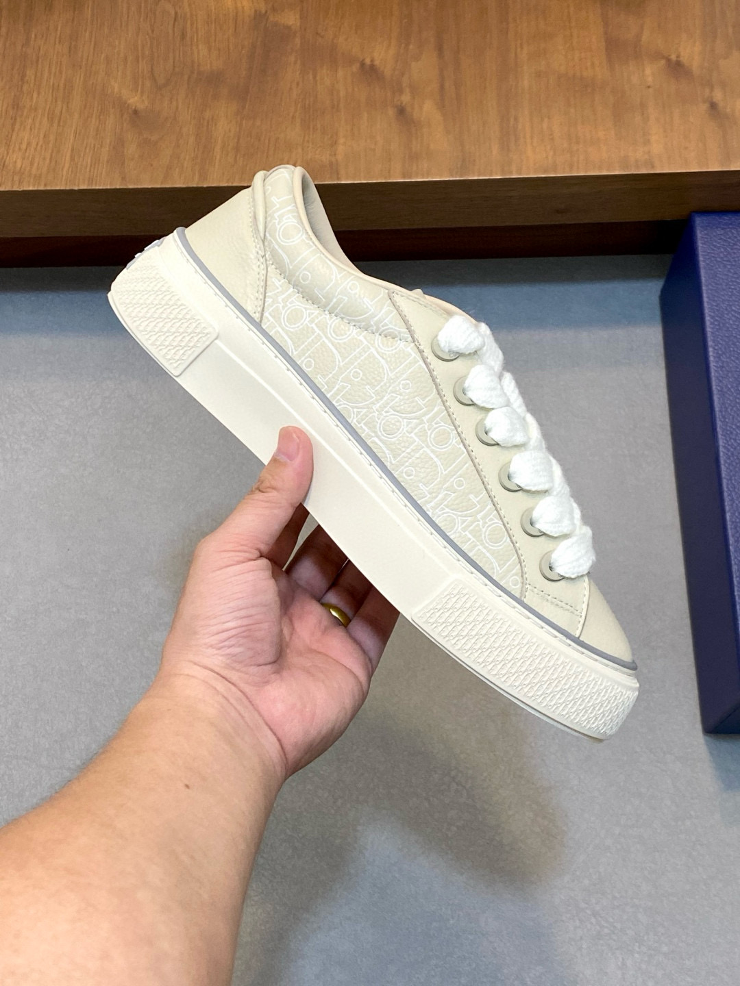 [DIOR] 디올 x 데님 티어스 B33 스니커즈 남성용