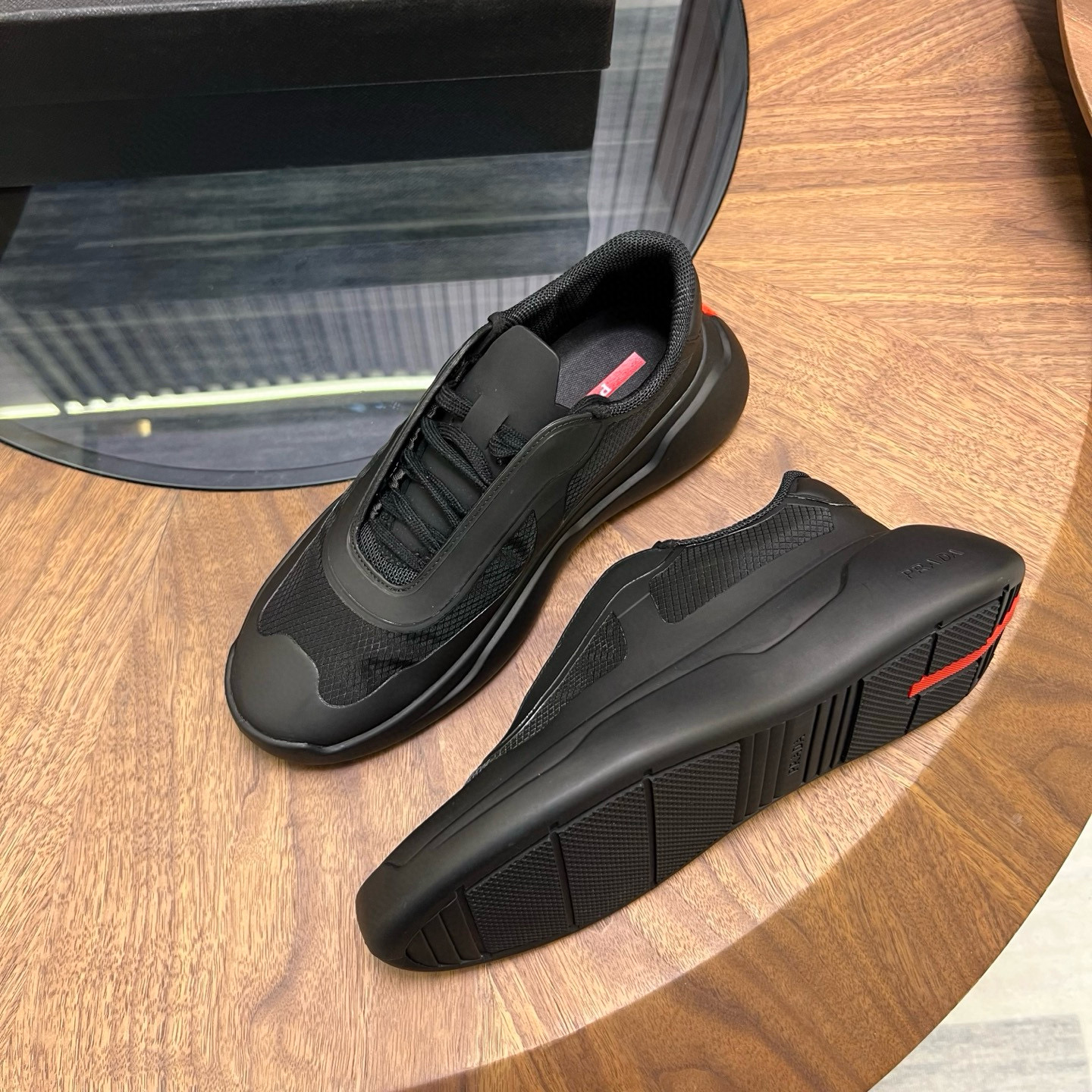 [PRADA] 프라다 아메리카 컵 바이크 스니커즈 남성용