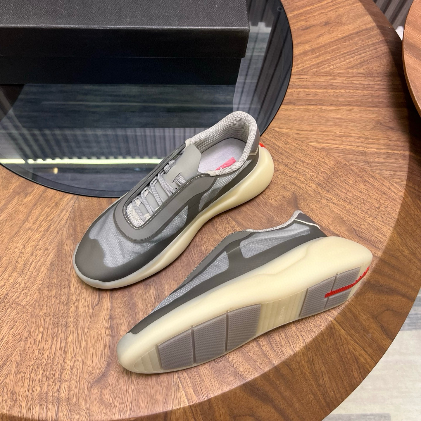 [PRADA] 프라다 아메리카 컵 바이크 스니커즈 남성용