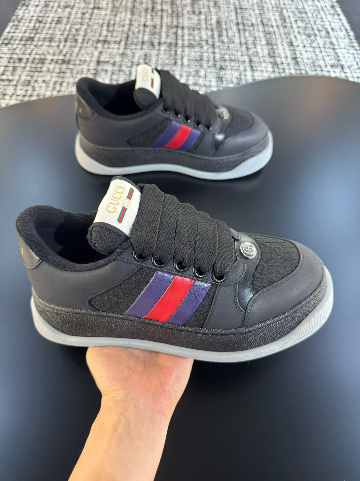 [GUCCI] 구찌 더블 스크리너 스니커즈 남녀공용