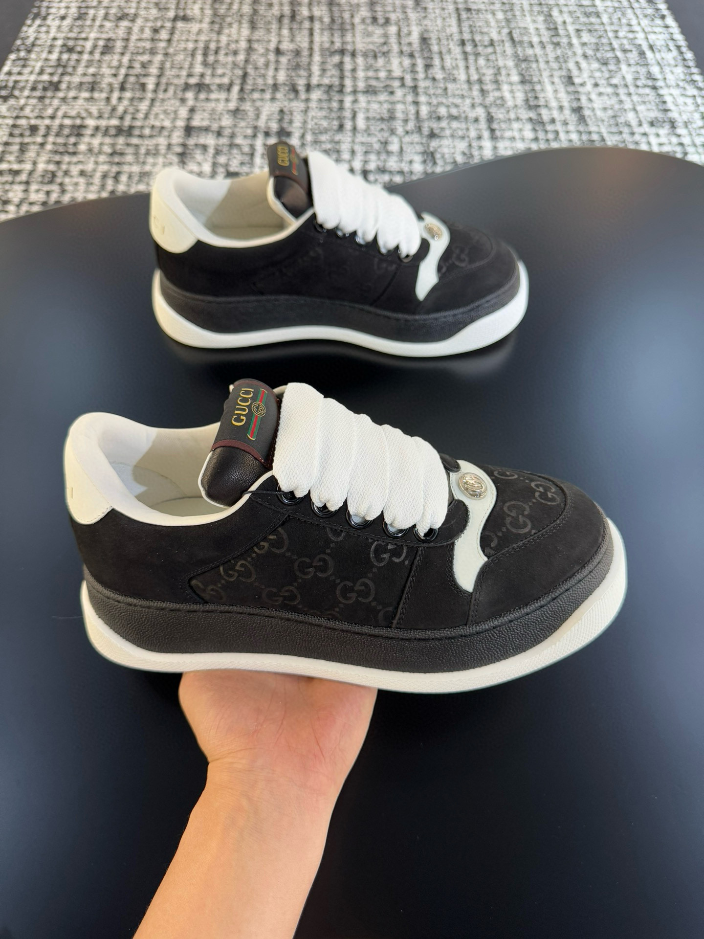 [GUCCI] 구찌 더블 스크리너 스니커즈 남녀공용